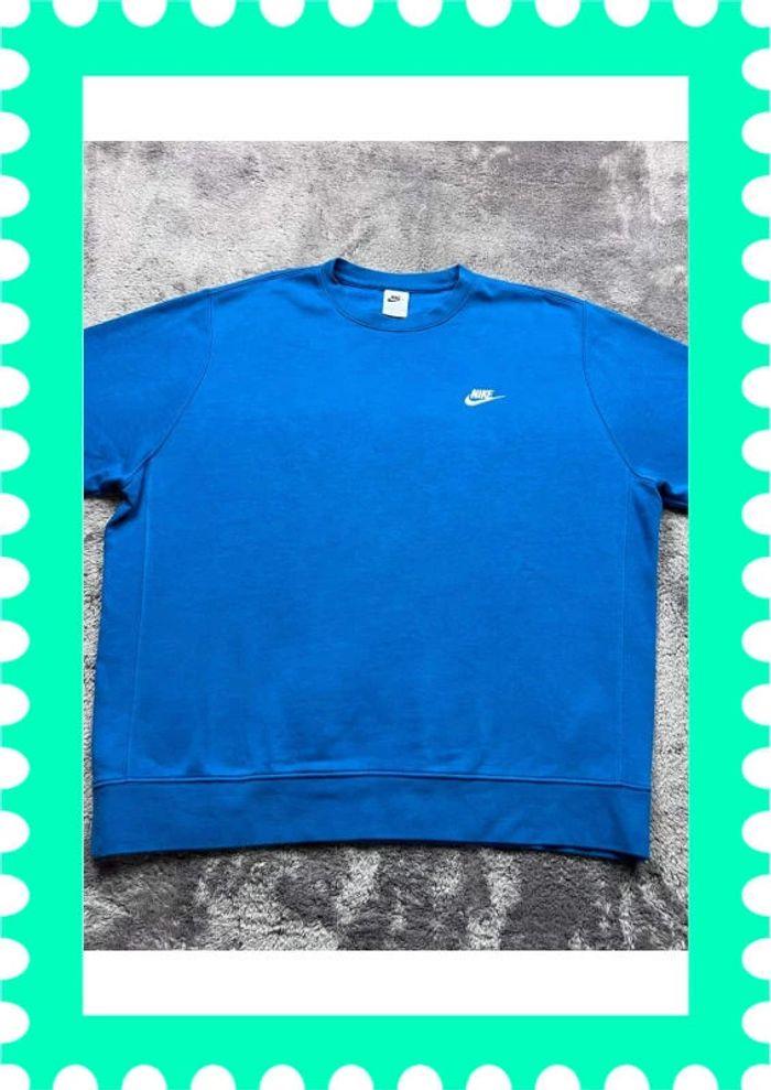 👕 Sweat à capuche Nike logo Brodé Bleu Taille XL 👕 - photo numéro 6