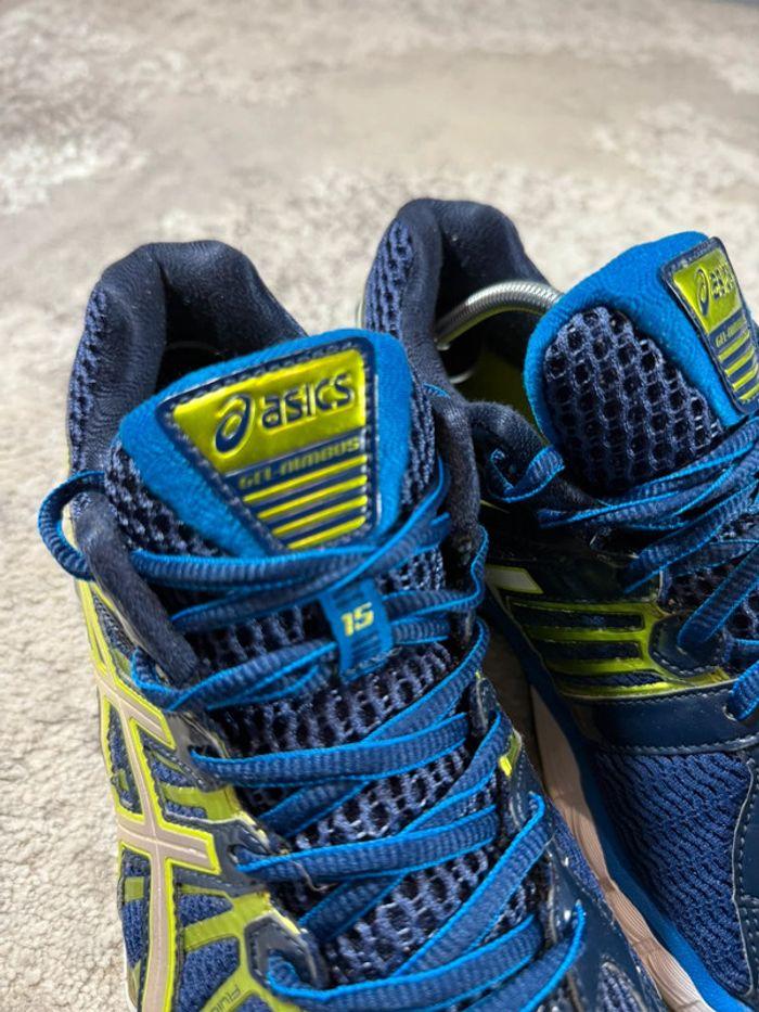 Asics Gel Nimbus 15 Blue & Green Running - photo numéro 11