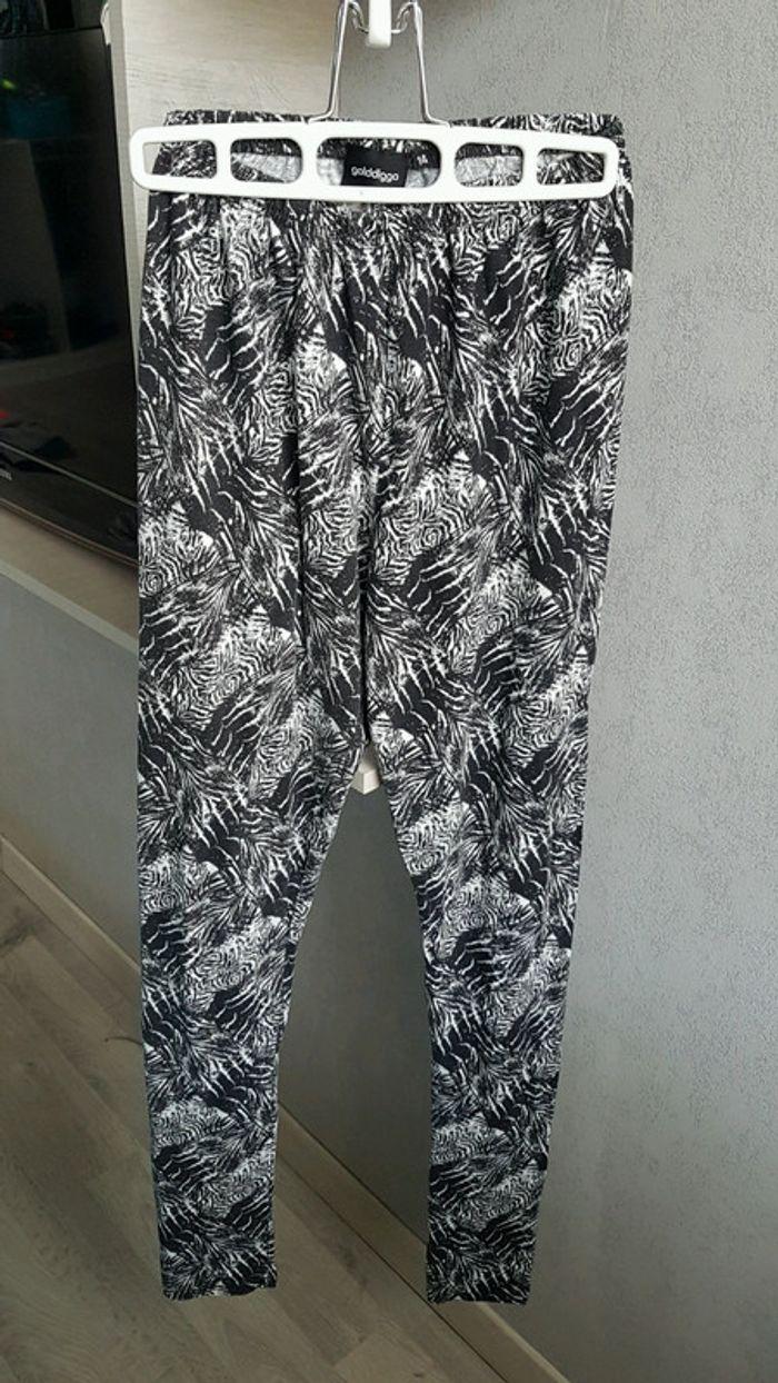 Legging noir et blanc Golddigga