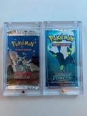 2 protections boosters Pokémon taille Europe / US