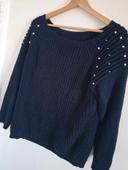 pull chaud perles Made in Italy