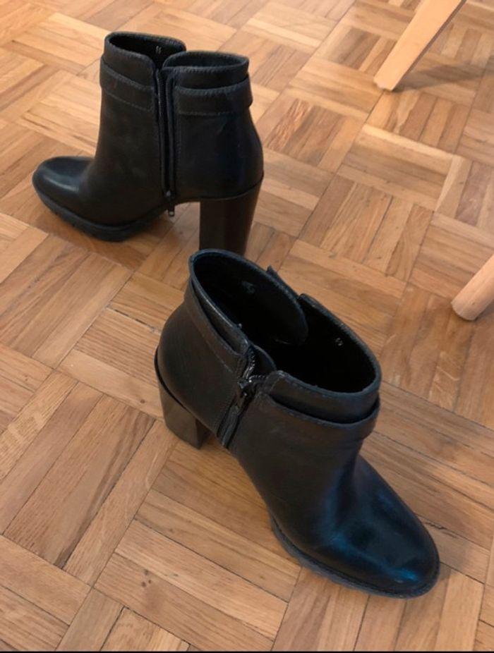 Bottines San Marina - Taille 36 - cuir noir - photo numéro 6