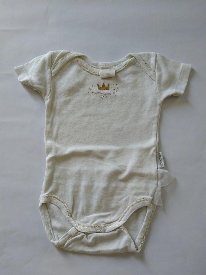 lot de 3 bodies manches courtes fille 3 mois 59-60cm - photo numéro 4