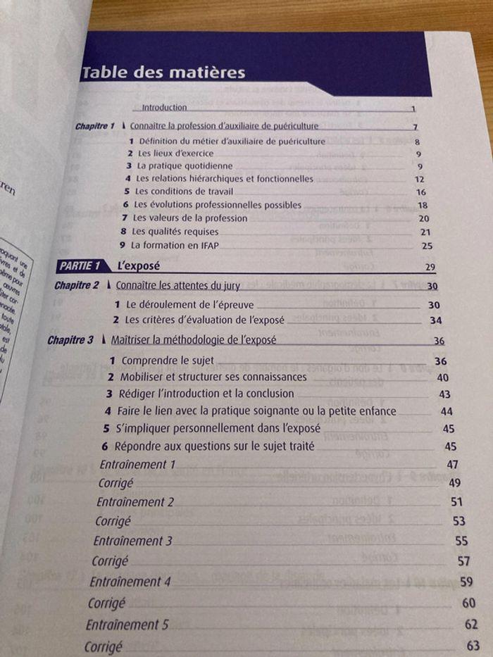 Livre préparation concours auxiliaire de puériculture - photo numéro 3