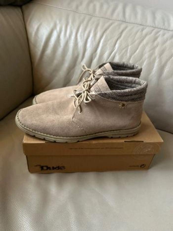 Bottines Dude beige 45 - photo numéro 3