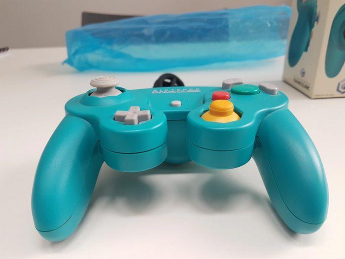 Manette Gamecube Blue Emerald en boite - photo numéro 5