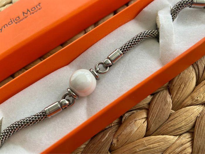 Bracelet argent avec perle - photo numéro 2