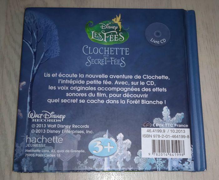 Livre CD Clochette et le secret des fées Disney - photo numéro 2