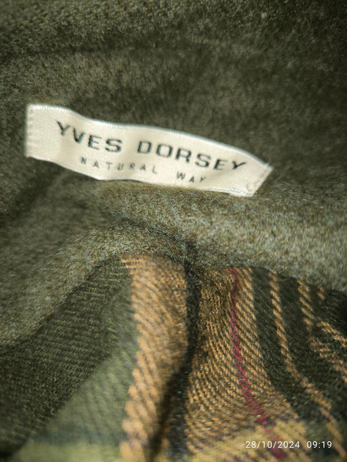 Chemise à carreaux verte  vintage Yves d'Orsay taille 43/44 - photo numéro 3