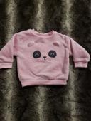 Pull nounours molleton pilou peluche fille 12 mois