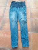 Jeans bleu grossesse super skinny