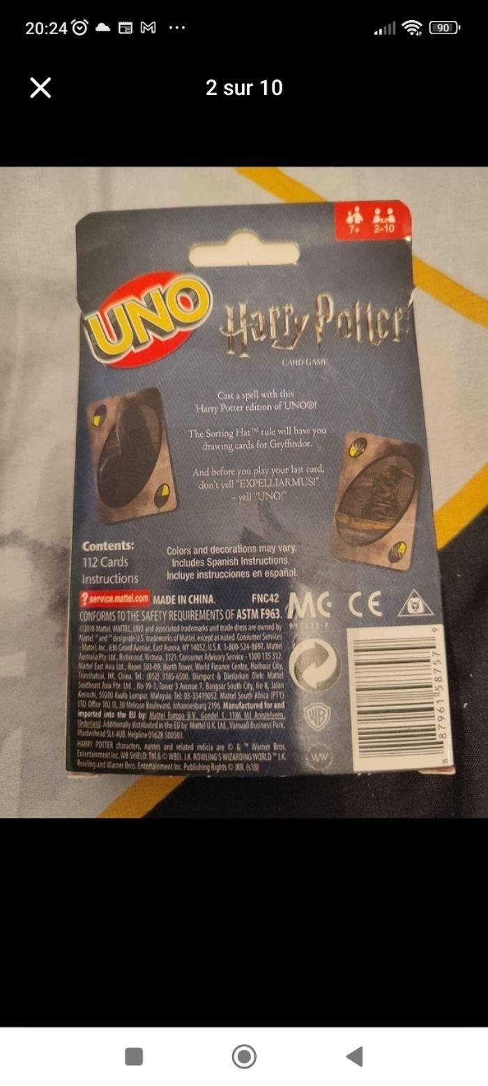 Uno Harry Potter - photo numéro 2