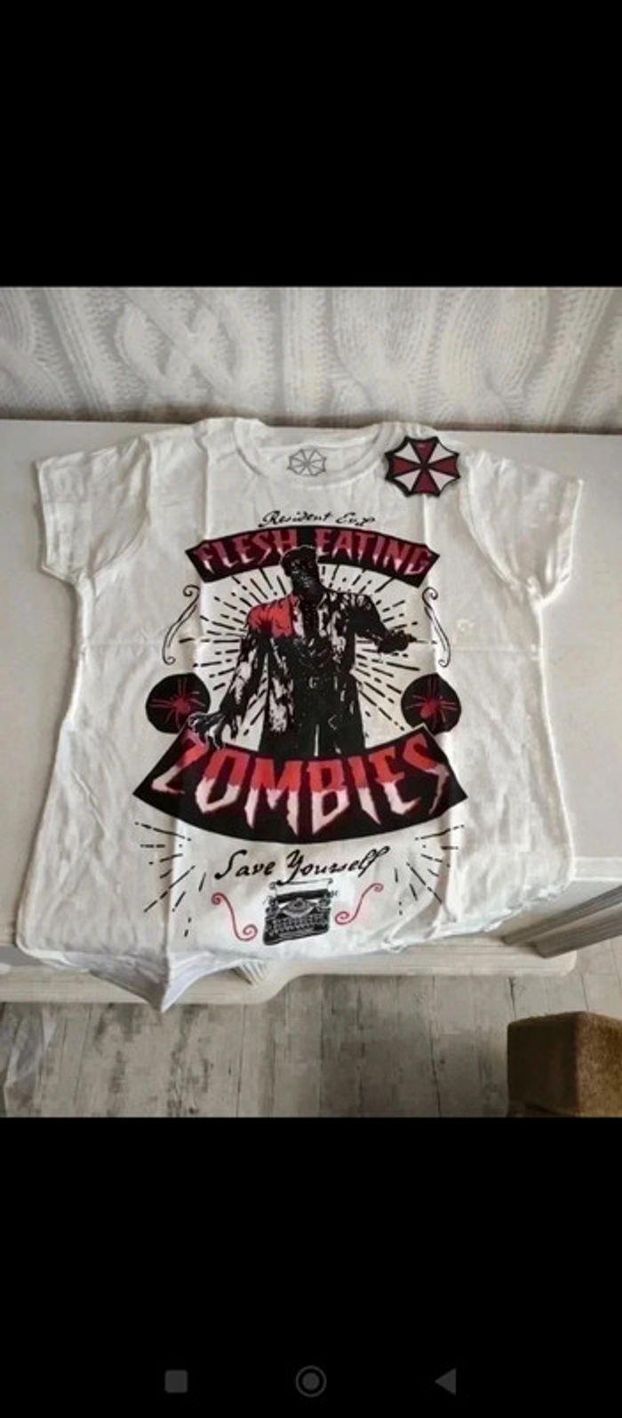 T-shirt neuf zombies Resident evil - photo numéro 2