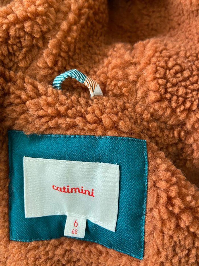 Blouson veste catimini vert beige orange 6 mois 68 cm neuve - photo numéro 6