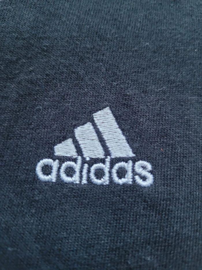 T-shirt Adidas Noir Taille L Logo Brodé - photo numéro 4