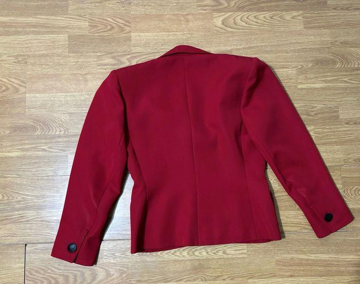 Veste blazer vintage 80's Yves Saint Laurent rouge - photo numéro 16