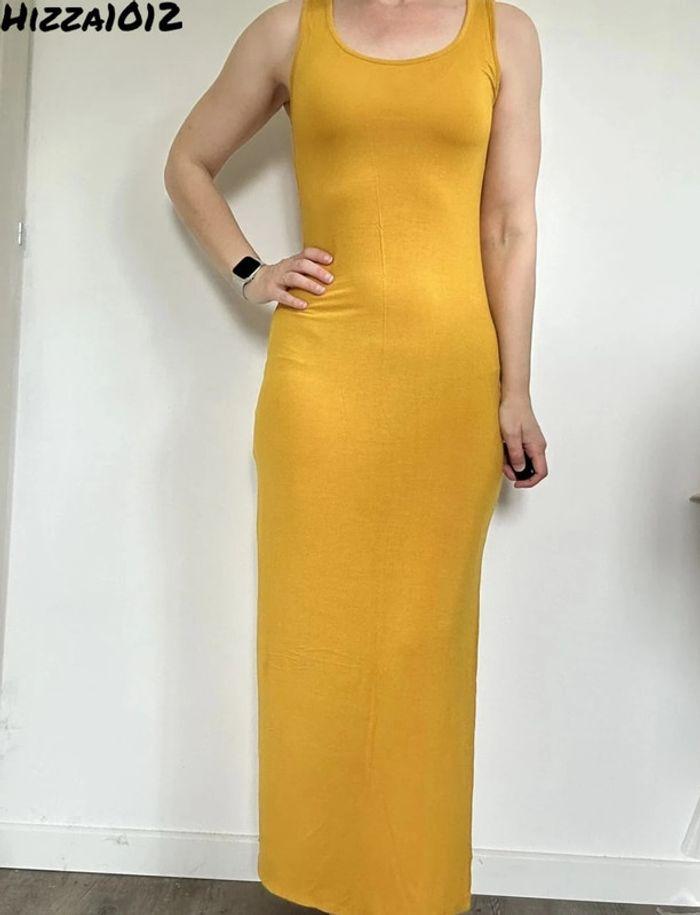 Robe longue jaune Camaieu taille 36 💖 - photo numéro 2