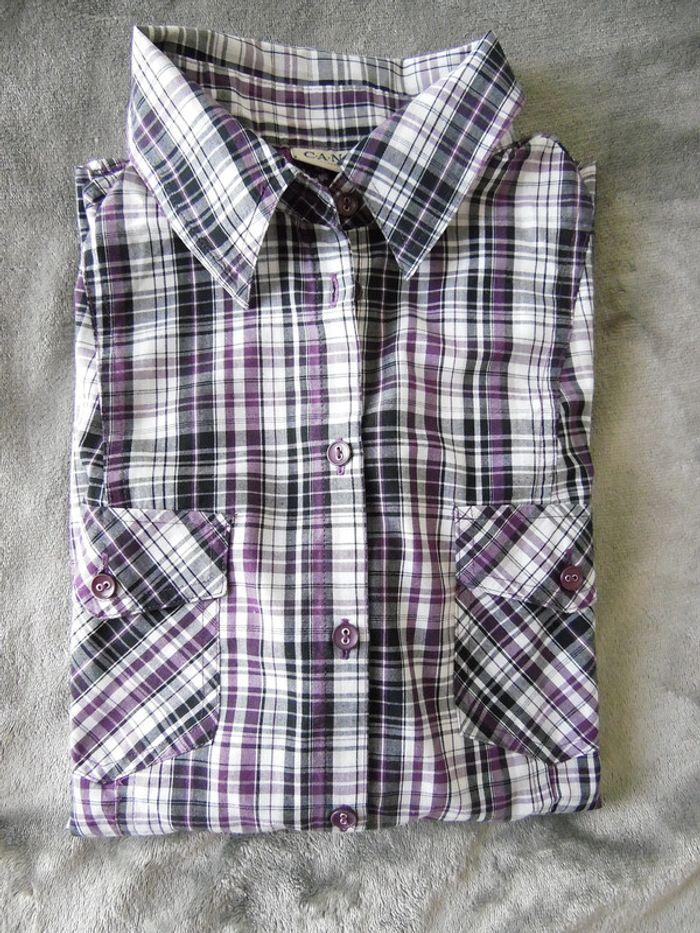 Jolie chemise à carreaux, taille 42. - photo numéro 8