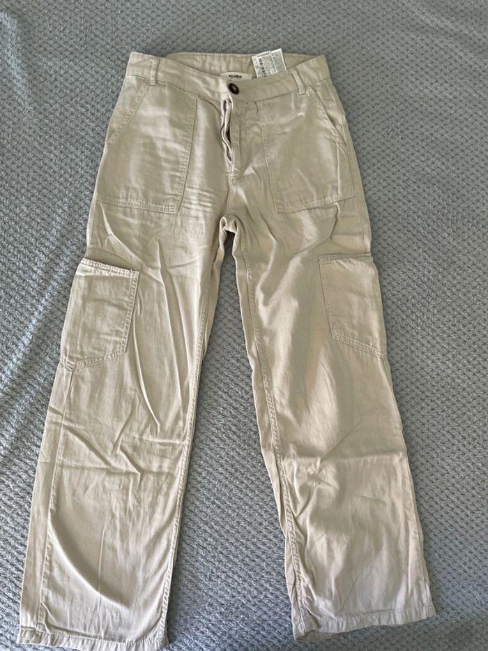 Pantalon cargo beige taille S - photo numéro 3