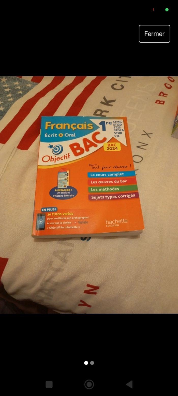 Livre de français 1 ère neuf - photo numéro 1