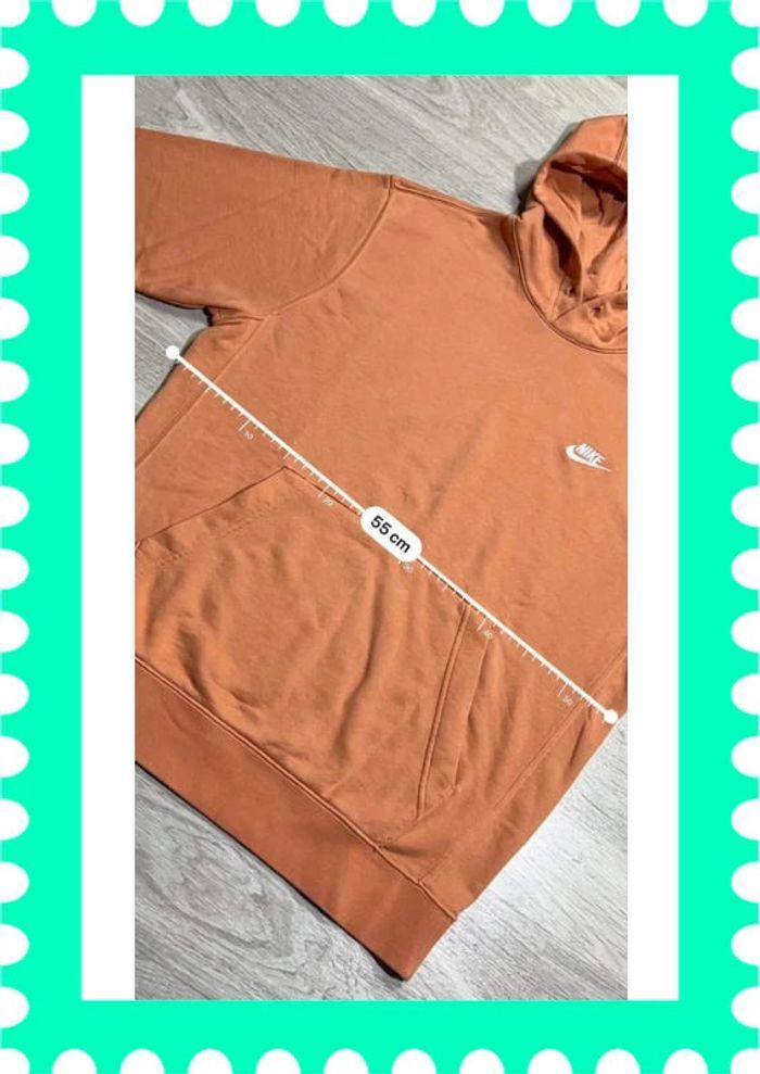 👕 Sweat à capuche Nike logo brodé Orange Taille M 👕 - photo numéro 4