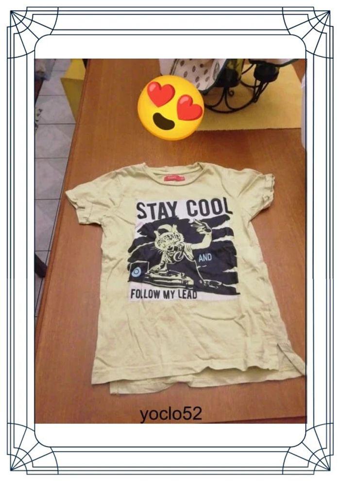 T-shirt jaune Stay Cool 6 ans - photo numéro 3