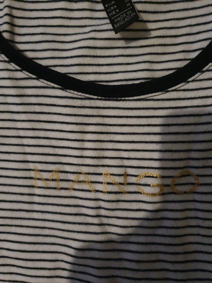 Tee shirt marinière mango - photo numéro 1