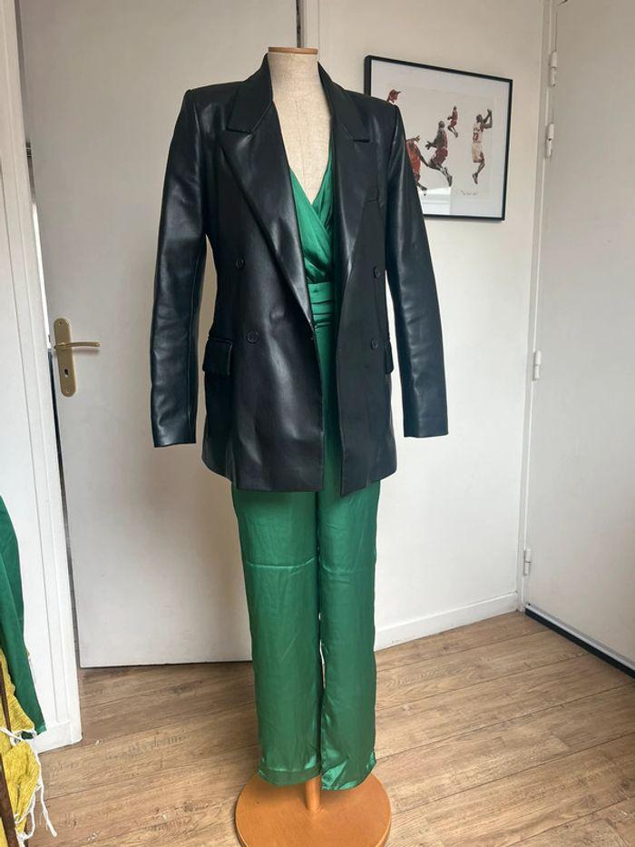 Combinaison verte Camaïeu en taille 34, neuf , tenue chic, mariage et soirée - photo numéro 11