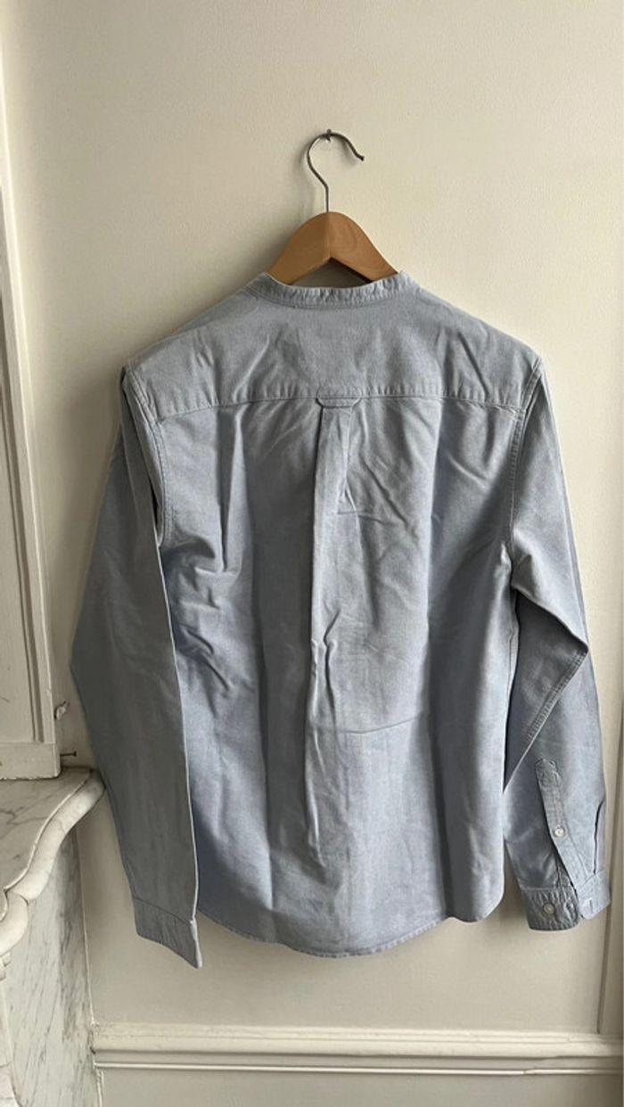 Chemise asos bleu col Mao - photo numéro 4