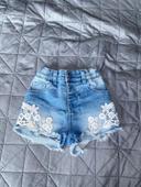 Short en jean bébé fille