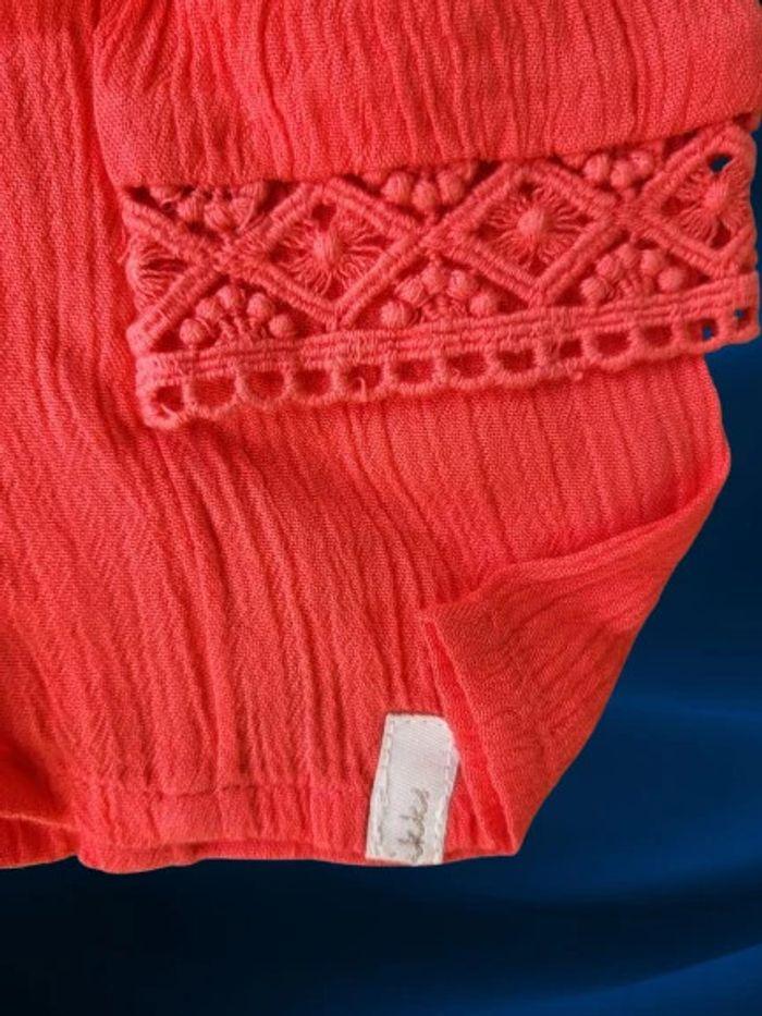 Short IKKS neuf 3 mois rouge orangé - photo numéro 8