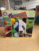 Puzzle animaux 4*100 pièces animaux exotiques