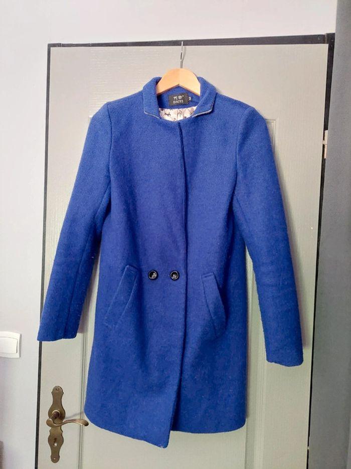 Manteau Duffle-coat taille S - Bleu roi - Très bon état - photo numéro 3