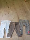 Lot 3 leggings fille