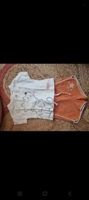 Ensemble tee-shirt short winnie l'ourson