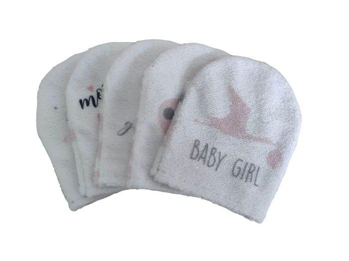 Lot de 5 gants de toilette - baby girl - photo numéro 1