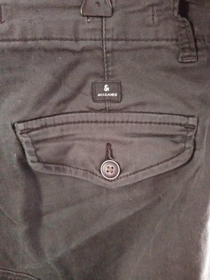 Pantalon cargo noir délavé taille 30/32 - photo numéro 5