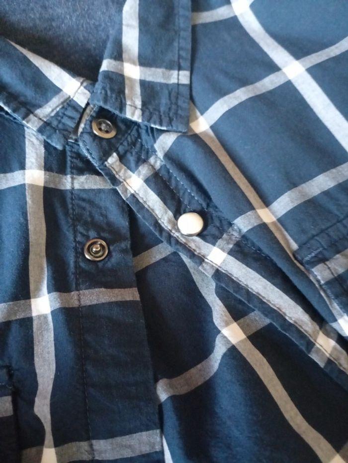 Chemise manches courtes à carreaux H&M 14 ans - photo numéro 3