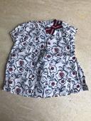 BLOUSE "PETIT BATEAU" IMPRIMEE - TAILLE : 18 MOIS (81 CM)