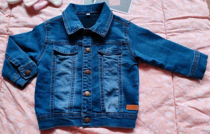 Veste en jean bébé fille 80 cm - photo numéro 2