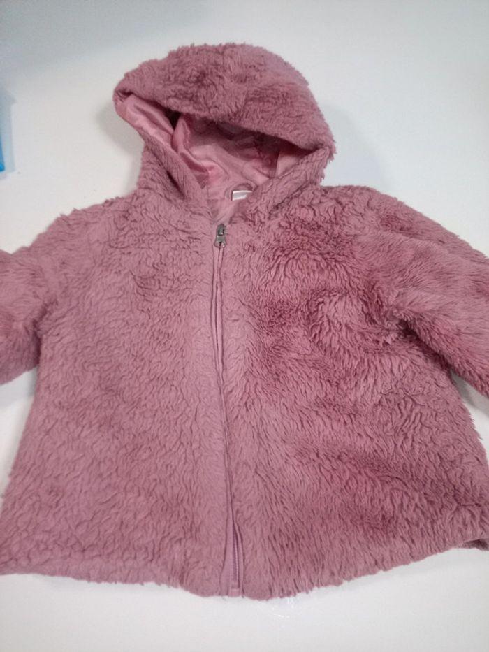 Gilet Zeeman tout doux vieux rose 98/104 be - photo numéro 1