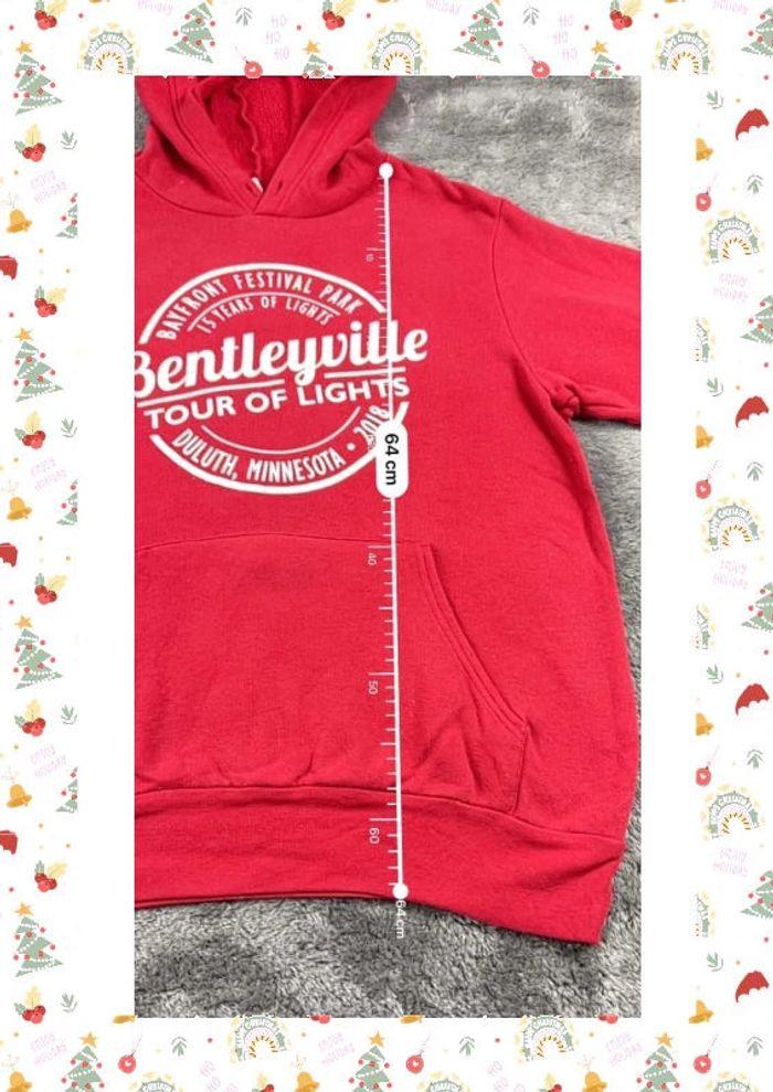 👕 Sweat à capuche Veste University Rare Vintage y2k 90s 2000s Betleyville Minnesota Rouge Taille S 👕 - photo numéro 3