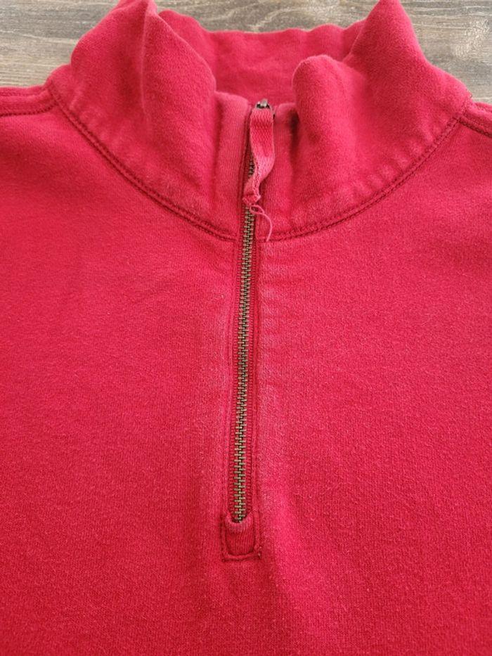 Quart Zip POLO Ralph Lauren Sweat Zippé Logo brodé Taille XL Rouge - photo numéro 8