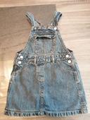 Robe salopette en jean Petit Bateau