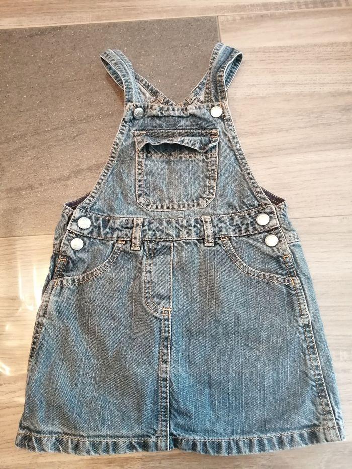 Robe salopette en jean Petit Bateau