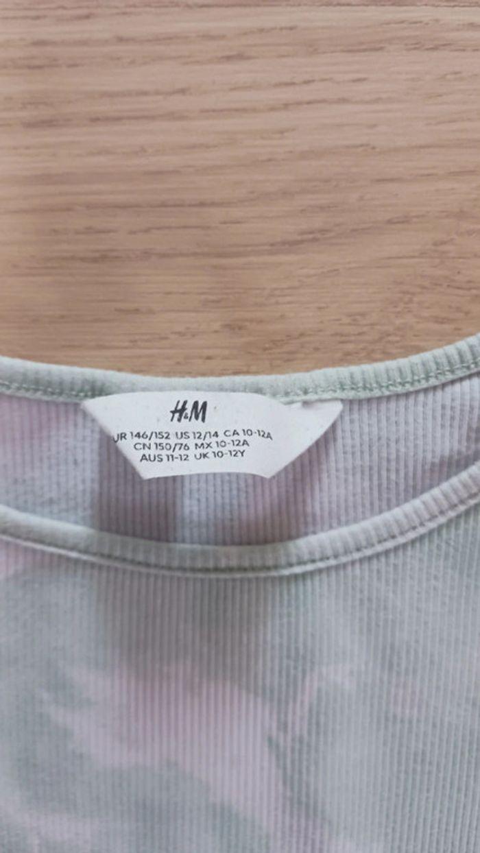 T-shirt fille de marque H&M Taille 11 / 12 ans - photo numéro 3