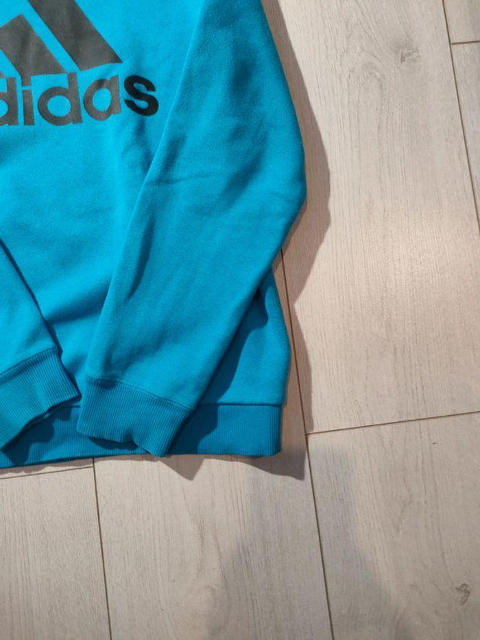 Sweat à capuche bleu adidas - photo numéro 5