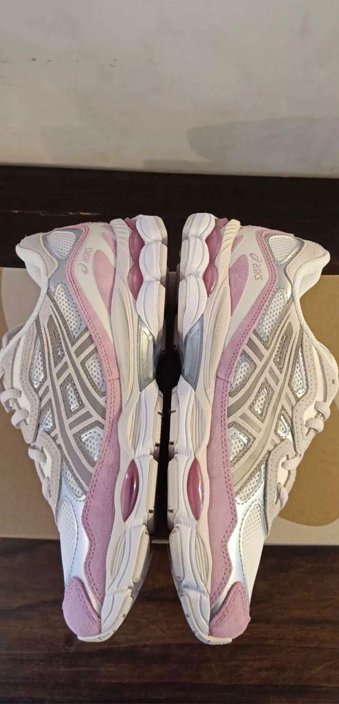 Baskets ASICS Gel NYC crème beige minéral rose - photo numéro 4