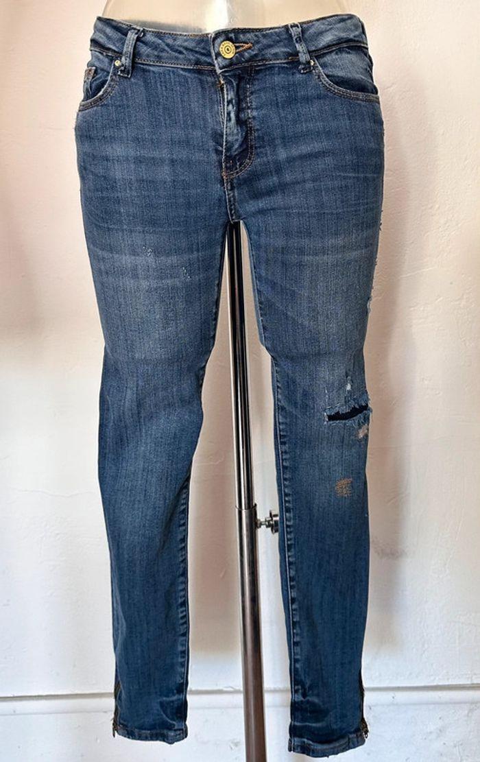 Jean skinny Zara used zip cheville taille 34 - photo numéro 1