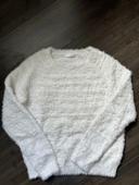 Pull blanc Camaïeu taille S